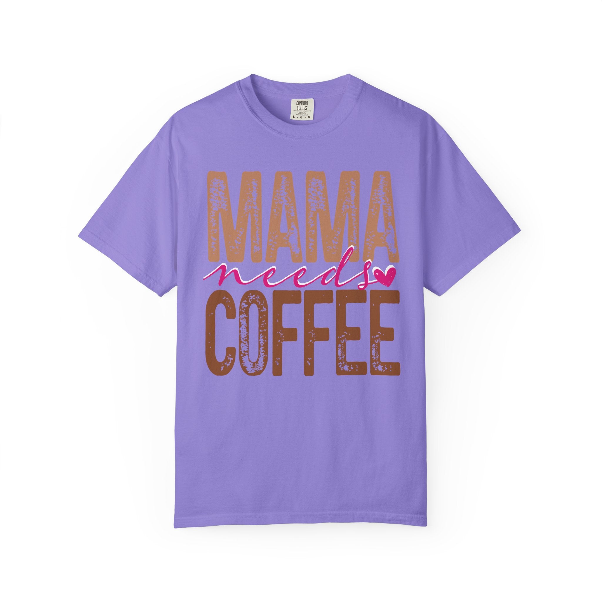 Mama Needs Coffee T-shirt | Mom Coffee Shirt, Retro Distressed Typography