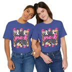 Pre-K Star Pencil T-Shirt — Cute Leopard School Teacher Tee