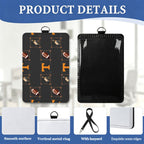 Tennessee Leather ID Badge Holder with Lanyard (Vertical) SmokeyPreppyBow