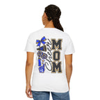 Cheer Mom T-Shirt — Cheerleading Mom Tee with Pom Poms & Megaphone Design
