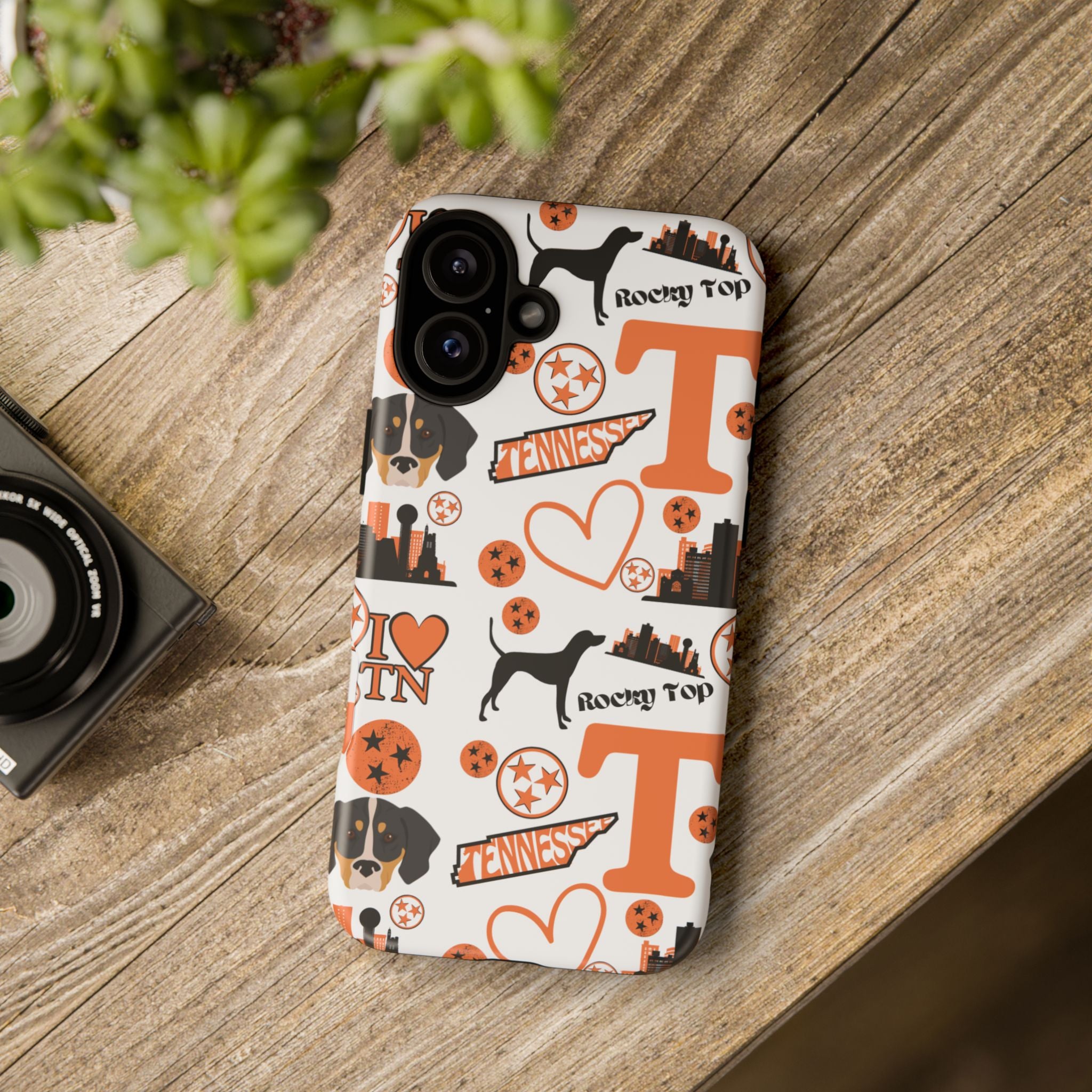 Tennessee Vols pattern Phone Case | Nashville skyline, Volunteers , orange and white