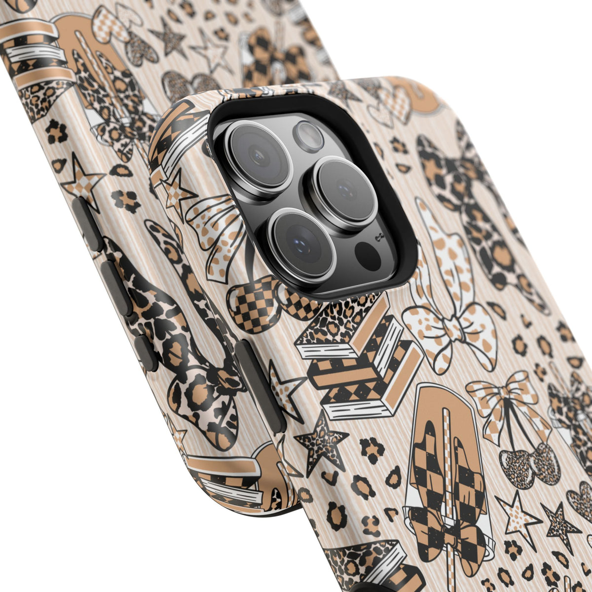 Cheetah bows iced coffee love Magnetic Impact-Resistant Cases