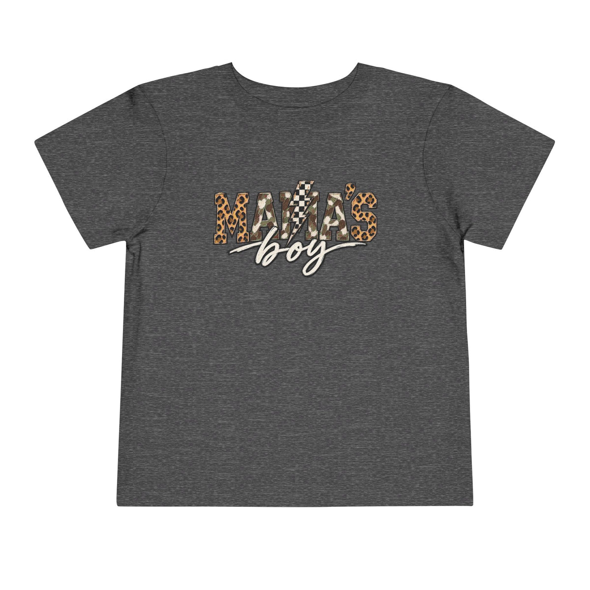 Mama's Boy Toddler matching Tee — Leopard Print Graphic Shirt for Baby Boys
