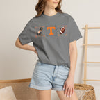 Tennessee Volunteers Dog, 'T', and Football Graphic T-Shirt