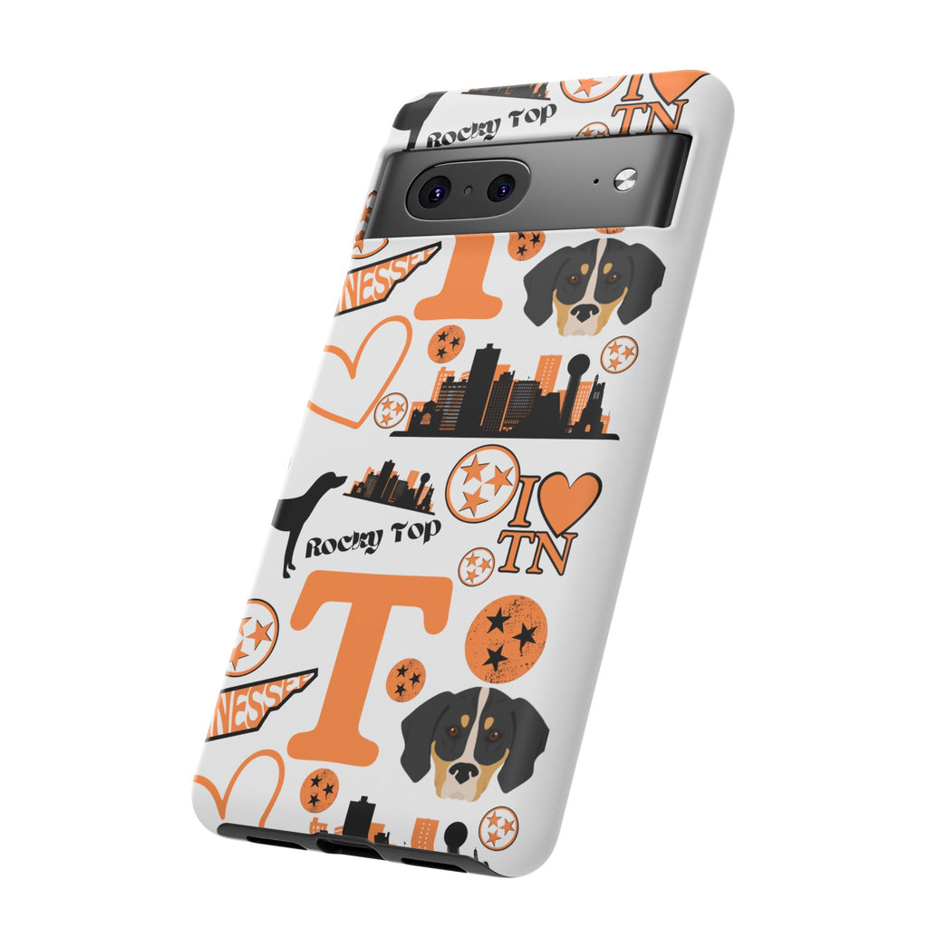 Tennessee Vols pattern Phone Case | Nashville skyline, Volunteers , orange and white