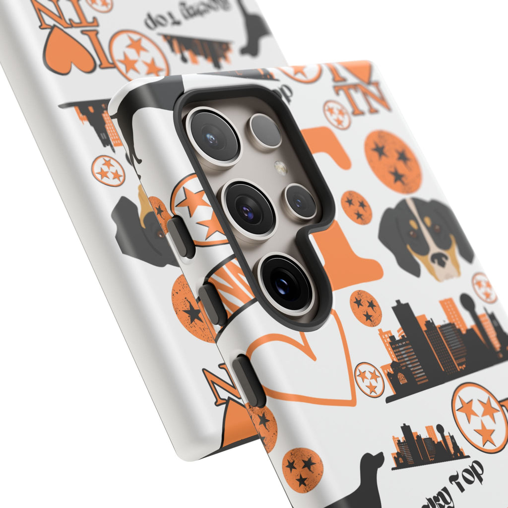 Tennessee Vols pattern Phone Case | Nashville skyline, Volunteers , orange and white