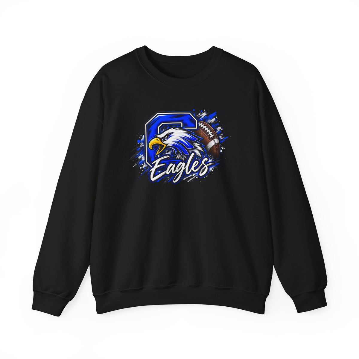 Eagles Football Crewneck Sweatshirt — Vintage Mascot Graphic