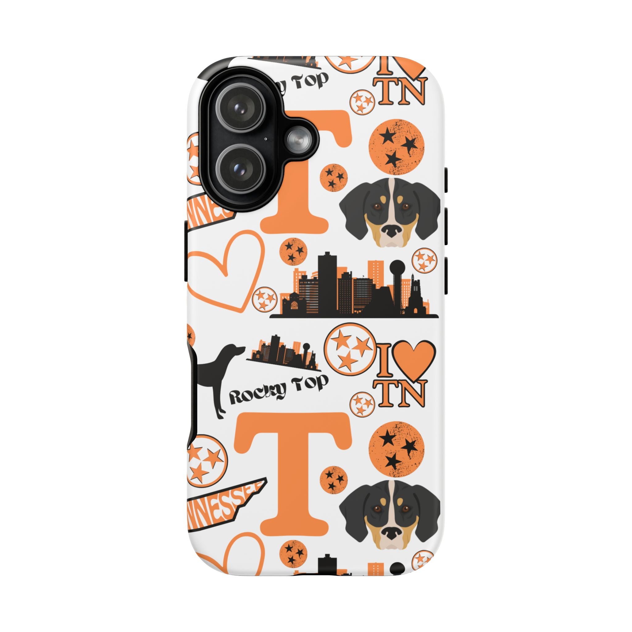 Tennessee Vols pattern Phone Case | Nashville skyline, Volunteers , orange and white