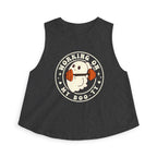 Crop Top — "Working On My Booty" Cute Ghost Weightlifting Fitness Tank