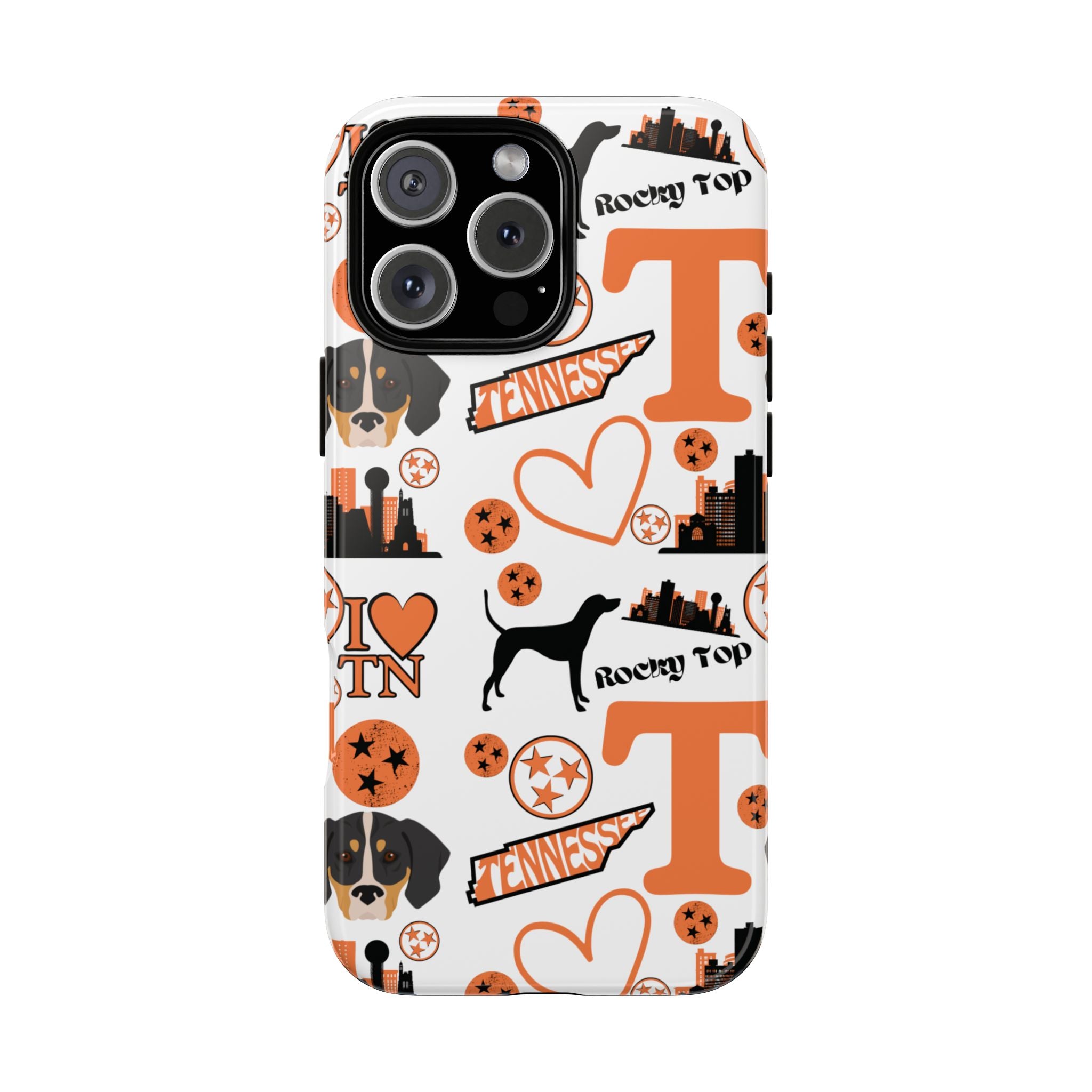 Tennessee Vols pattern Phone Case | Nashville skyline, Volunteers , orange and white