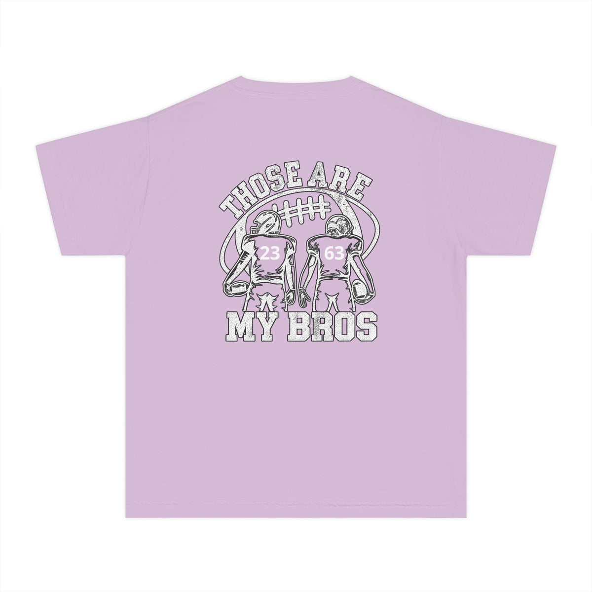 Youth Tee — "Those Are My Bros" Football Players Graphic