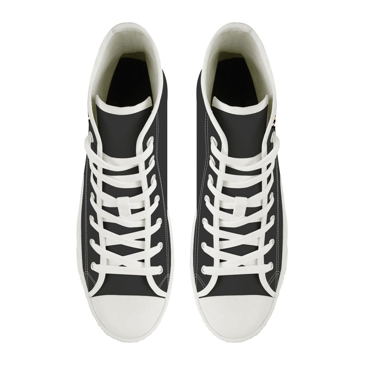 Women's High Top Canvas Shoes Customized Tongue 2 SmokeyPreppyBow Tennessee Vols