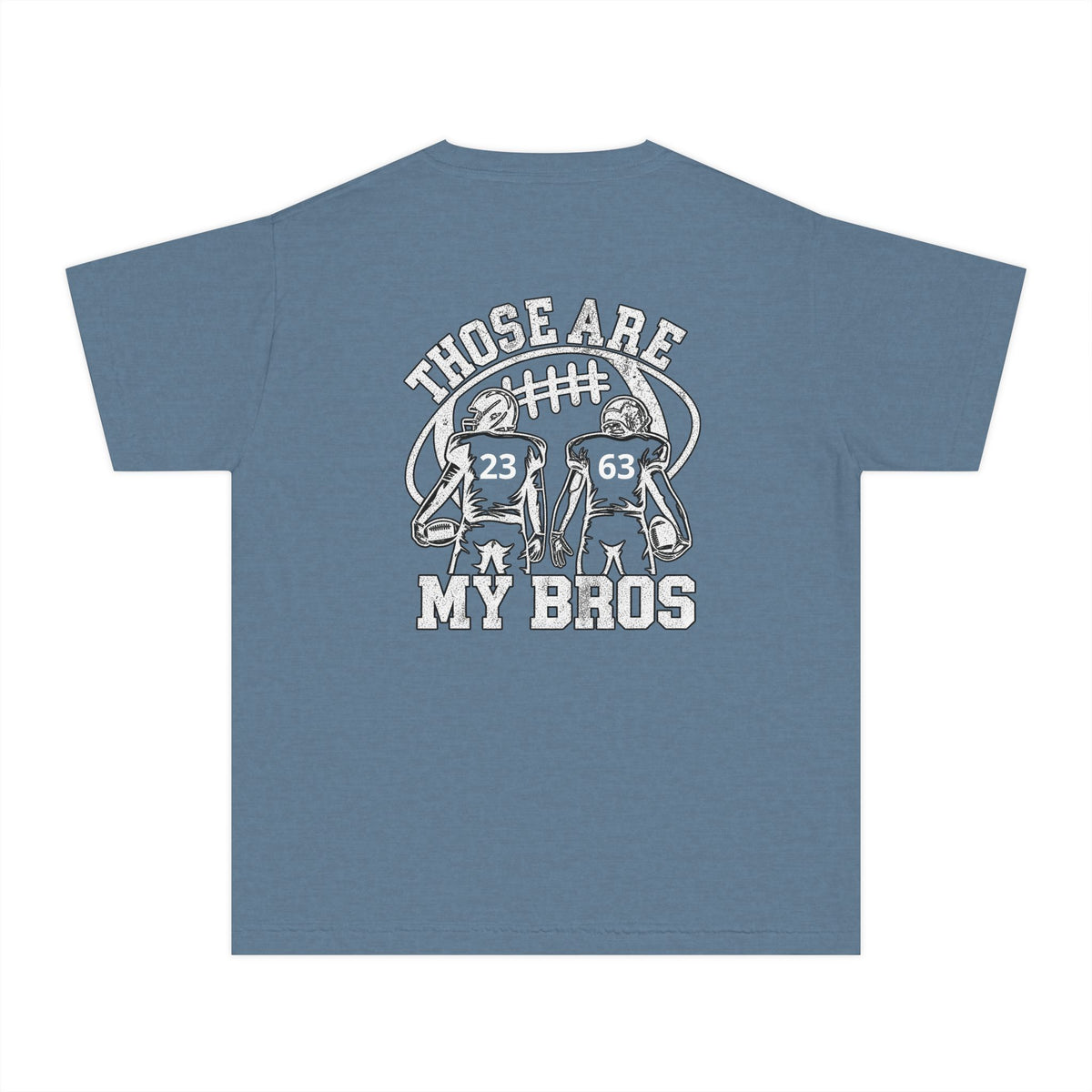 Youth Tee — "Those Are My Bros" Football Players Graphic