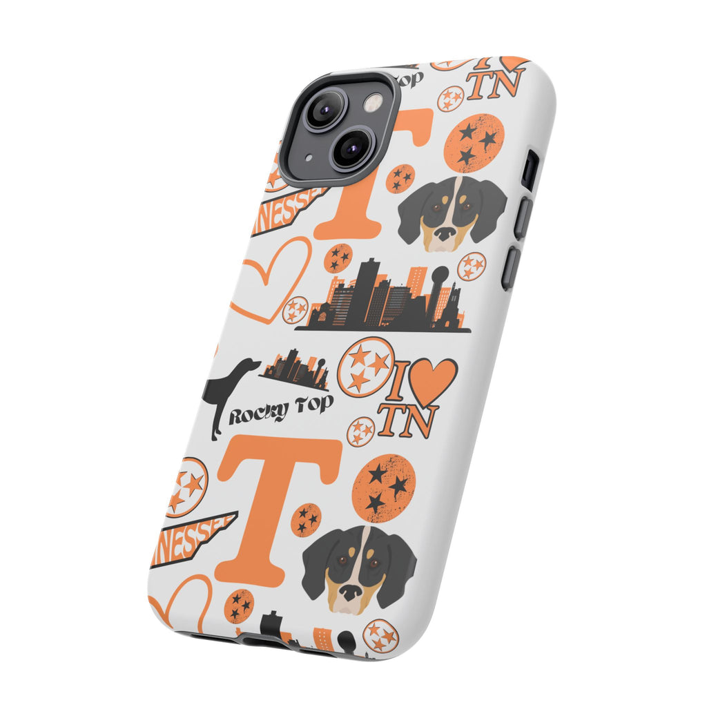 Tennessee Vols pattern Phone Case | Nashville skyline, Volunteers , orange and white