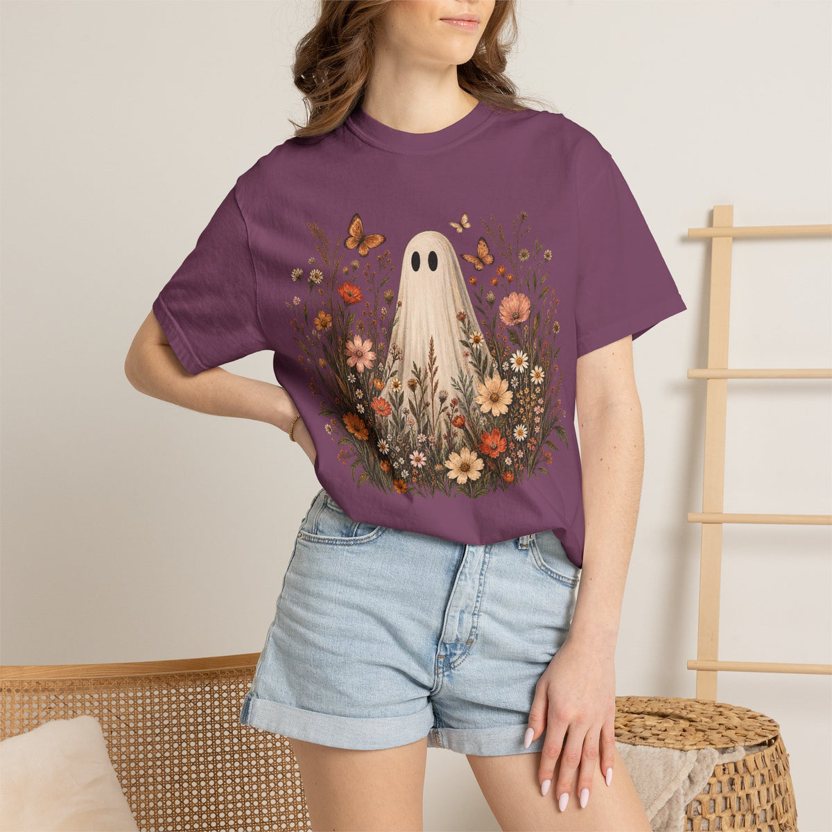 Ghost in wildflowers Comfort Colors Unisex Garment-Dyed T-shirt