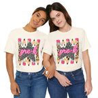 Pre-K Star Pencil T-Shirt — Cute Leopard School Teacher Tee