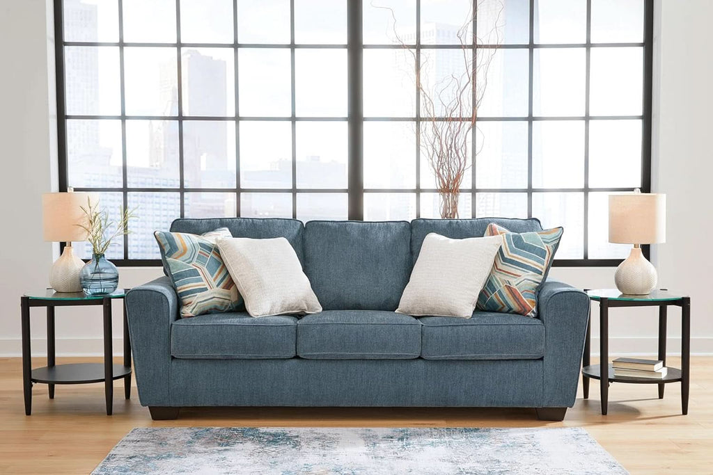 Cashton Casual Sofa Blue for Modern Living Room Furniture