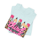 Third Grade Pencils T‑Shirt — Leopard & Glitter Back-to-School Tee