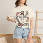 Small town girl , Jesus and sweet tea girl, comfort colors tee