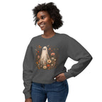 Ghost in wildflowers Comfort Colors Unisex Lightweight Crewneck Sweatshirt