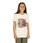 Youth Halloween Postage Stamp Tee — "Ain't No Ghosts Like Our Ghost" Retro Spooky Kids Shirt