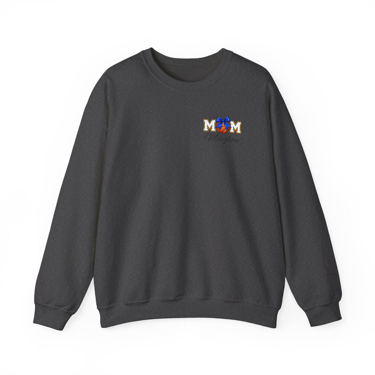 Basketball Mom  Gildan Crewneck Sweatshirt – 'Basketball Mom' Graphic