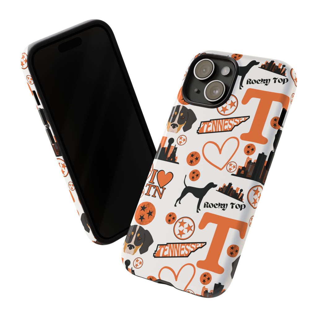 Tennessee Vols pattern Phone Case | Nashville skyline, Volunteers , orange and white