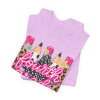 Fourth Grade Pencil Tee — Leopard & Glitter Back-to-School Shirt