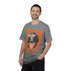 Smokey football dog with Sunglasses and Bandana T-Shirt | Tennessee Vintage Text