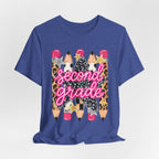 Second Grade Pencil Leopard Print T-Shirt — Back to School Teacher & Student Tee