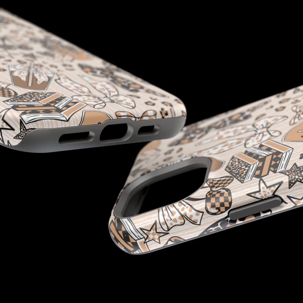 Cheetah bows iced coffee love Magnetic Impact-Resistant Cases