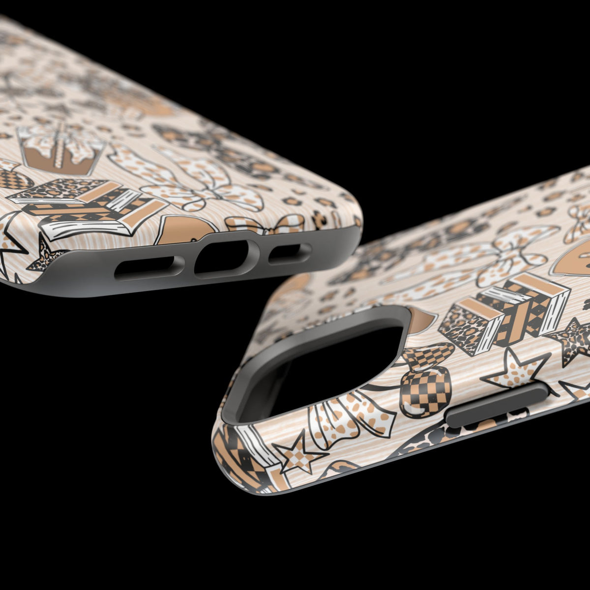 Cheetah bows iced coffee love Magnetic Impact-Resistant Cases