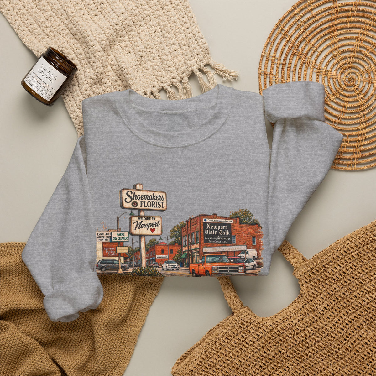 Vintage Newport TN small town Gildan Sweatshirt