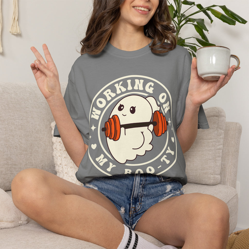 Ghost Lifter T-Shirt — Cute Ghost Weightlifting Gym Tee