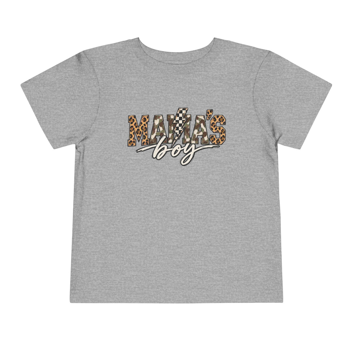 Mama's Boy Toddler matching Tee — Leopard Print Graphic Shirt for Baby Boys