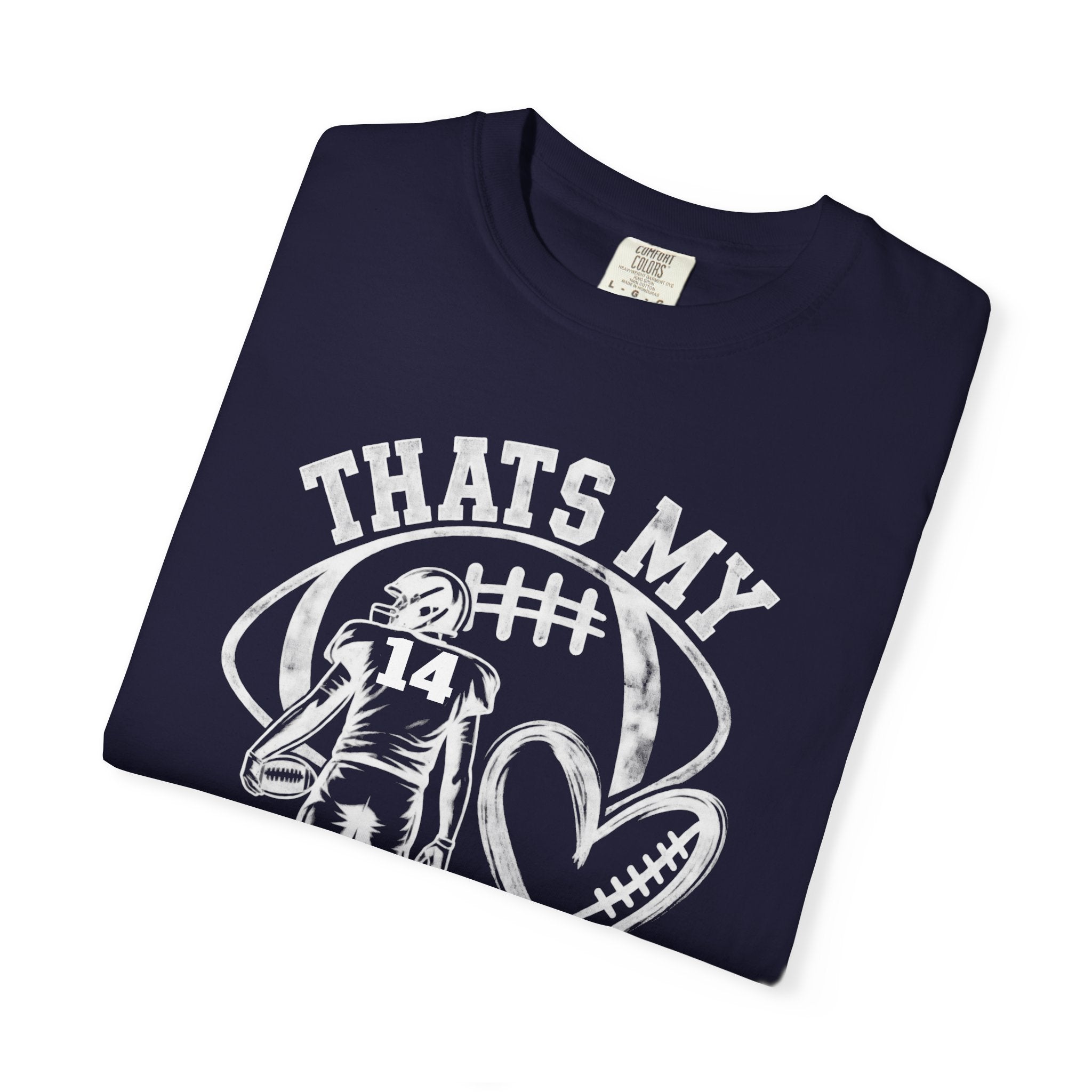 Football Mom/Dad T-Shirt - "That's My Heart on the Field" Youth Player Support Tee