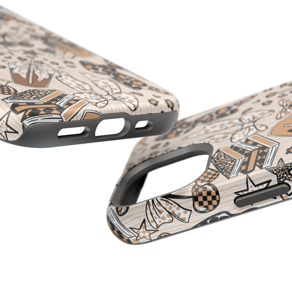 Cheetah bows iced coffee love Magnetic Impact-Resistant Cases