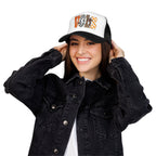 VOLS Foam Trucker Hat — Checker, Leopard & Retro Orange Design