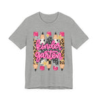 Kindergarten Pencils T-Shirt — Cute Leopard Print School Tee