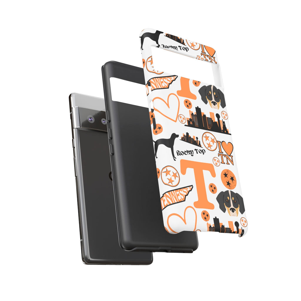 Tennessee Vols pattern Phone Case | Nashville skyline, Volunteers , orange and white