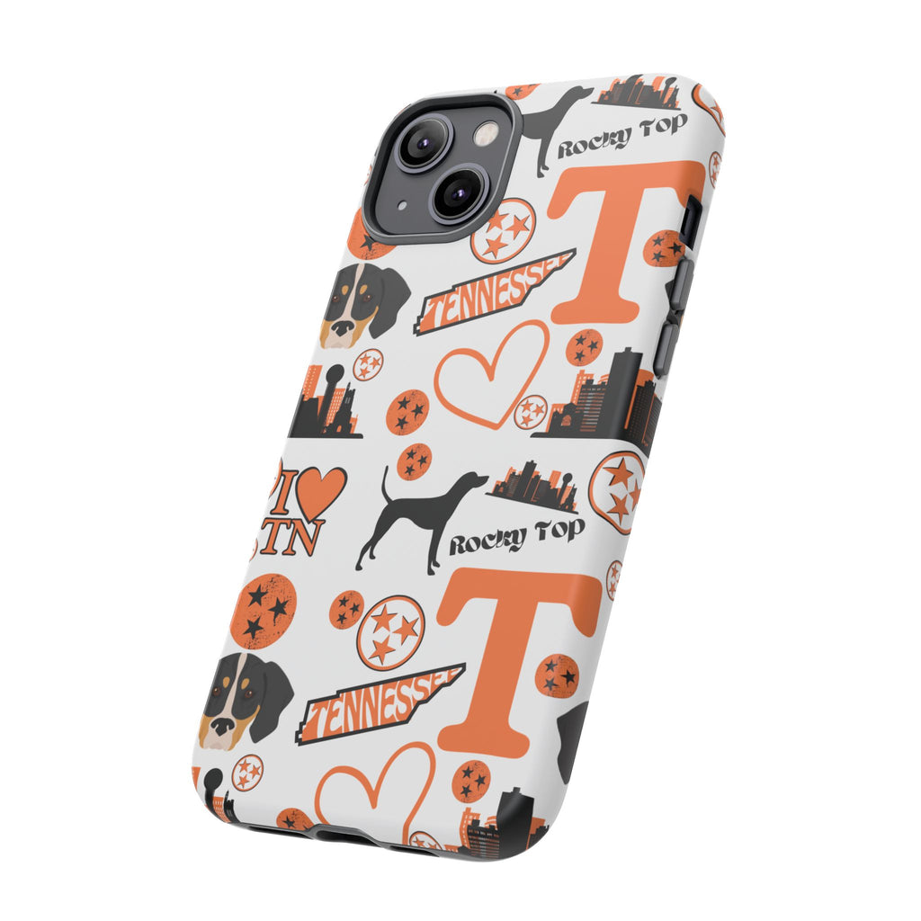 Tennessee Vols pattern Phone Case | Nashville skyline, Volunteers , orange and white