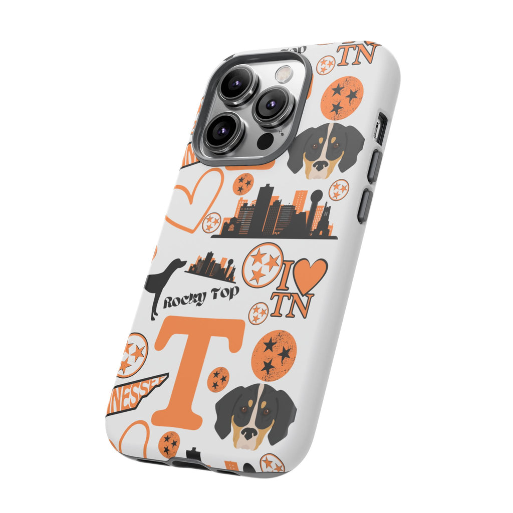 Tennessee Vols pattern Phone Case | Nashville skyline, Volunteers , orange and white