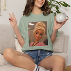 If i dont say it my face does humor comfort colors tee, Barbie expression tee