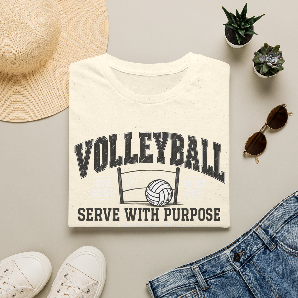Volleyball "Serve With Purpose" T-Shirt