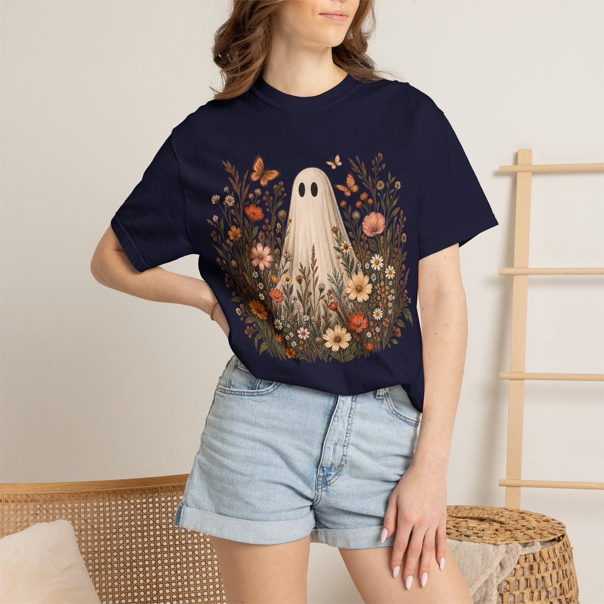 Ghost in wildflowers Comfort Colors Unisex Garment-Dyed T-shirt