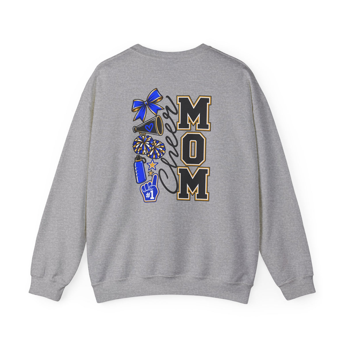 Cheer MOM personalizable name Gildan crewneck sweatshirt