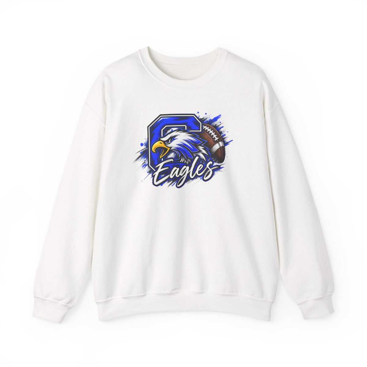 Eagles Football Crewneck Sweatshirt — Vintage Mascot Graphic