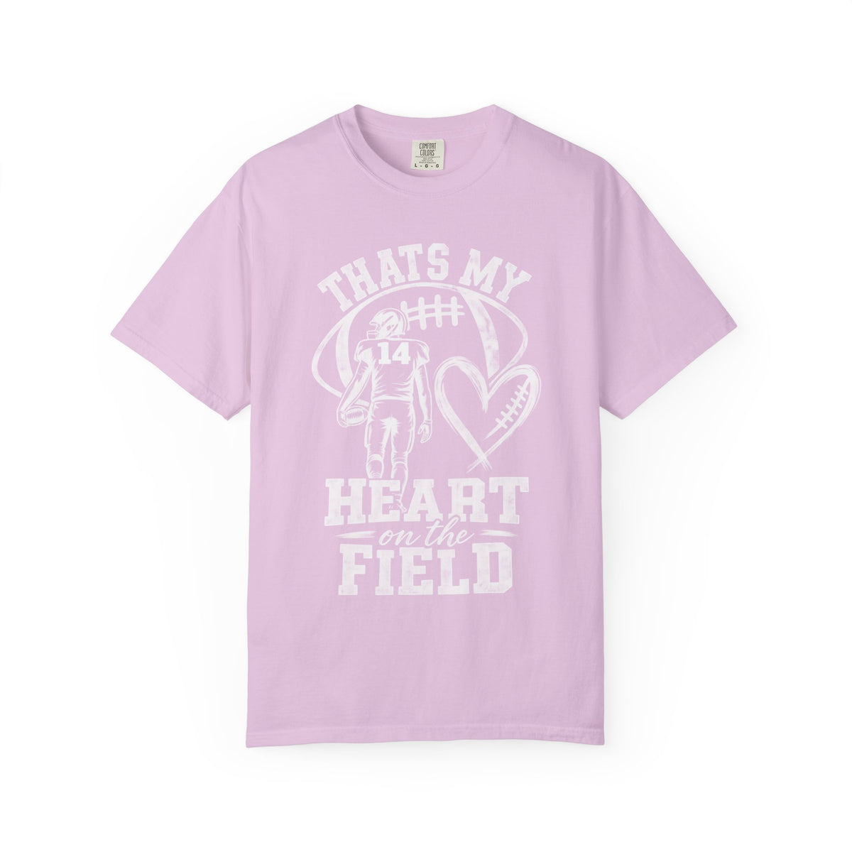 Football Mom/Dad T-Shirt - "That's My Heart on the Field" Youth Player Support Tee