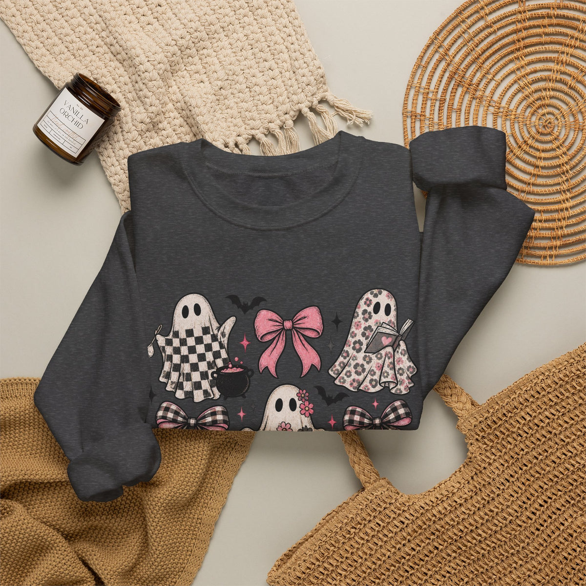 Ghost and bows Gildan Adult sweatshirt