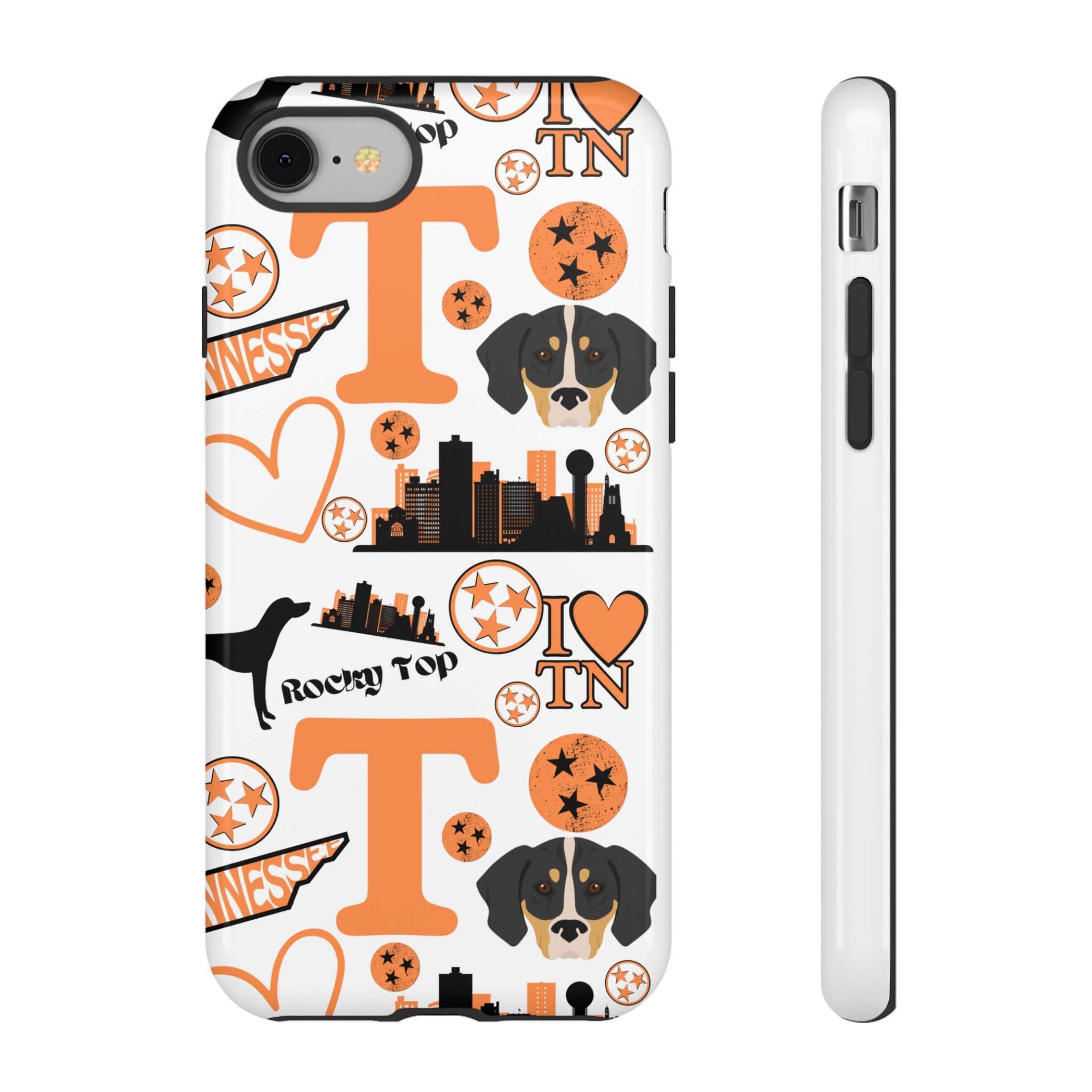 Tennessee Vols pattern Phone Case | Nashville skyline, Volunteers , orange and white